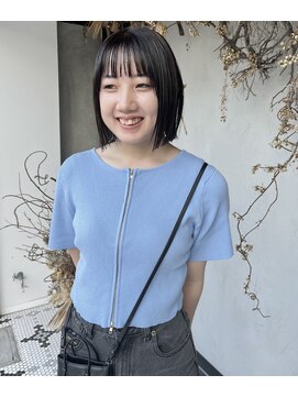 ディレクト(Direct) ショートボブハイライトレイヤーカットヘアセット/鹿児島/天文館