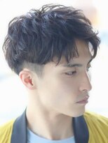 ハレ ヘアサロン(Hale hair salon)&nbsp;Haleブルーブラックニュアンスパーマスパイキーショートバーバー