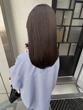 ディジョン 自由ヶ丘(Dijon) 韓国顔まわりレイヤーカットグレージュオリーブベージュブラウン