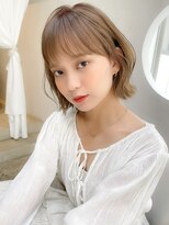 レア 表参道(L'ea)&nbsp;・黒髪クラゲヘアーオリーブグレー小顔ココアベージュ