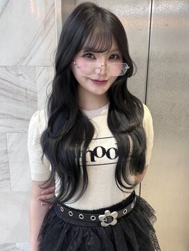 ボタン 熊本(VOTAN) 韓国ヘア/レイヤーカット/前髪/顔まわり/オリーブ/グレージュ