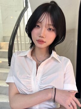 サイン 韓国ボブ 渋谷(SIGN) お洒落なレイヤーカット韓国ボブレイヤーボブ渋谷タッセルボブ