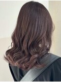 大人ガーリー/ダークアッシュ/似合わせカット/ミディアムレイヤ