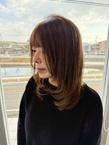 ラーム 宇部高校前店(rame)&nbsp;レイヤースタイル、ベージュカラー、髪質改善