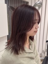 ビーハイブ 仙台駅前店(Behive) レッドブラウン/ブリーチなし/ミディアム/10代20代30代