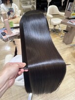 ドール 阪急高槻(DOLL) 髪質改善縮毛矯正レイヤーカット透明感カラー【髪質改善】