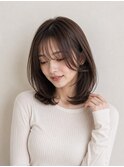 レイヤーボブ/上品ボブ/顔まわりレイヤー