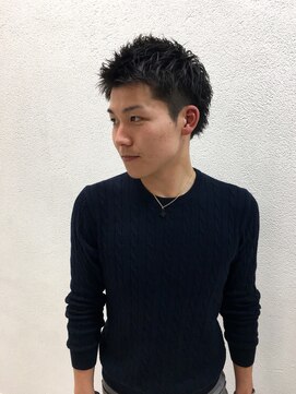 リア(Lia by KENJE) Lia by KENJE＆汐見悠佑 アップバングメンズショート