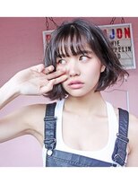 ボタニウム バイ アールサロン(BOTANIUM by RrSALON)&nbsp;【BOTANIUM】艶髪ダークスモーキーアッシュ×無造作ボブ