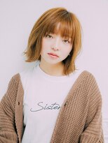 ジェミニ 大津 瀬田店(Gemini)&nbsp;★COCO★ハイライトで立体感◎カジュアルぱっつんショートボブ