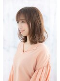 抜け感演出…脱力系ミックスカールでルーズなモテ髪