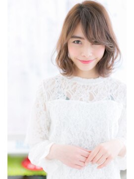 ミック ヘアアンドメイク アップ 駒込店(miq Hair&Make up) ゆるくびれのアンニュイふわミディ