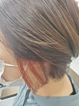 ヘアアンドメイク イムス(hair&make imus) 【imus】ちょい見せインナーオレンジ