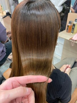 シェノン サントル(CHAINON CENTRE) ショコラベージュ/ボブルフ/カール/ベビーバング【梅田/茶屋町】