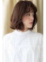 モッズヘア 上尾西口店(mod's hair)&nbsp;シースルーバングxモカブラウン大人フェミニンZ上尾20代30代40代