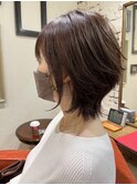 ひし形ウルフロブ　艶ブラウン
