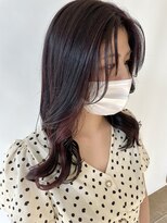 ヘアデザイン ファブロ(hair design FABRO.) ピンクラベンダー/インナーカラー/イヤリングカラー/韓国風
