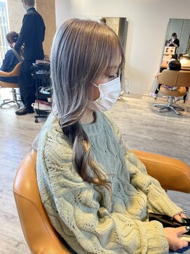 ジャストビューティ ルフレ 金沢八景店(Just Beauty Rufure) ふんわりカール/ホワイトミルクティー/ロング/金沢八景