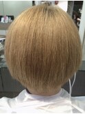 【新宿TOMCAT】ブリーチ毛に縮毛矯正　1
