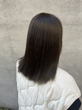 スイート ヘアデザイン(Suite HAIR DESIGN) ブリーチなし透明感オリーブグレージュカラー
