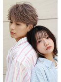 ミディアムレイヤーボブイヤリングカラー韓国レイヤーヘア