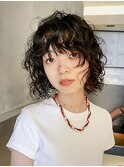 スパイラル　ボブ　カール　パーマ　レイヤー