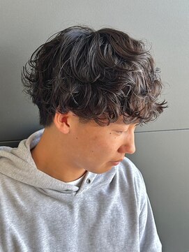 ニアウ 伊勢崎連取店(Niau) 緩め波巻きパーマメンズマッシュパーマ波巻きスパイラルパーマ