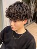 【学割U24】メンズカット+波巻きパーマorツイストスパイラルパーマ￥9900