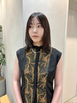 フィルムス 渋谷(FILMS)&nbsp;デザインカラー/レイヤーカット/オリーブベージュ/ウェットヘア