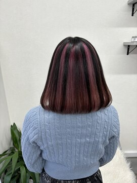 ミラージュ 船橋(Miraju) アンブレラ/ピンク/ブラウン[船橋/プルエクステ/ダブルカラー]