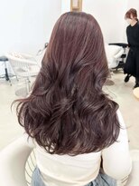カシスピンク韓国巻き髪20代30代E136