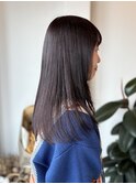 ラベンダーブラウン×ロングヘア