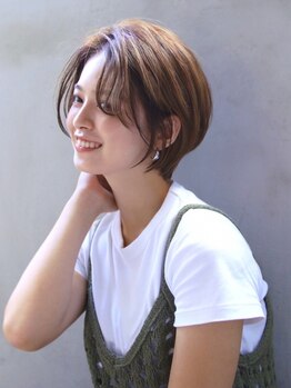 ヘアーズ ベリー 庄内店(hairs BERRY)の写真/カットで決まるスタイル作り☆クセを活かし、自然なフォルムで仕上げる、ラクチンショートスタイル♪