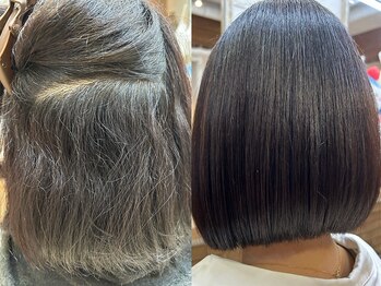 アジール(ASILE)の写真/最高級薬剤・トリートメントを使用した髪質改善で美髪へ導く［髪質改善/縮毛矯正/トリートメント/池袋］