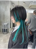 ◇ロングウルフカットクラゲウルフヘアインナーカラー