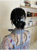 お呼ばれヘア/ヘアアレンジ/シニヨン/20代30代