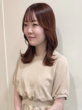 グリーン 渋谷(green) 【MIO】アプリコットオレンジベージュ×大人ガーリー