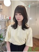 ミディアム/レイヤー/顔周り/福岡美容室