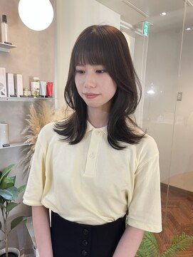 ジーナ 天神(Zina) ミディアム/レイヤー/顔周り/福岡美容室