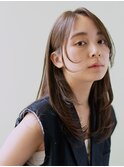 大人上品ワンカールレイヤー＊透明感アッシュカラー＊顔周り