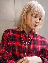 ギークス(GEEKS)&nbsp;【GEEKS渋谷】フェイスレイヤー/ウルフ/ブロンドベージュ/秋ヘア