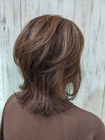 アース 三田南ウッディタウン店(HAIR&MAKE EARTH)&nbsp;40代50代◎秋の白髪ぼかしハイライトくびれミディアム 9/24