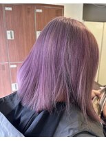 ギヴ 玉造店(Give) 白髪活かしピンクバイオレット