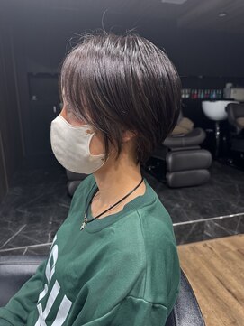 ハピネス クローバー 八木店(Happiness CLOVER) マッシュショート グレージュ 30代40代50代60代 八木