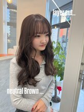 ラルガ 城野店(Raruga)&nbsp;ニュートラルブラウン/レイヤーカット/ハッシュカット