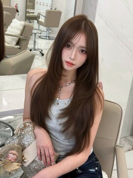 グレージュ/レイヤーカット/ハッシュカット/オリーブベージュ/栄