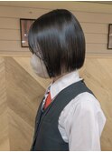 地毛風カラー/切りっぱなしボブ[船橋駅/ボブ]