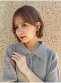 ミディアム/ミディアムボブ/ボブ/レイヤーカット/くびれヘア