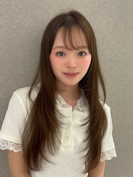 ルクス スマートサロン(Luxs SmartSalon) ベージュカラー×レイヤーカット