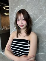 ザ シェノン ウメダ(THE CHAINON UMEDA) ダークパープル/ナチュラルショート/夏のヘアアレンジ/大阪梅田